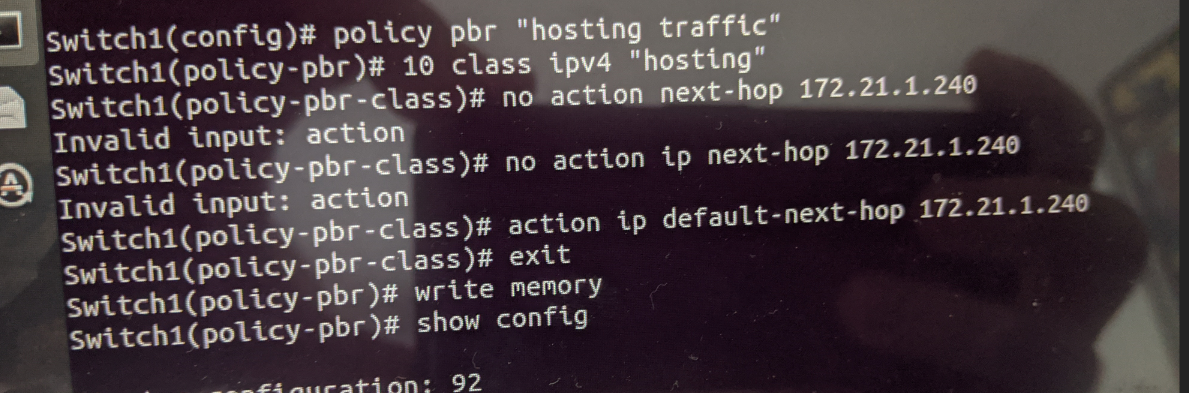 Aruba 2930f - Policy based routing not working? | Wired Intelligent Edge