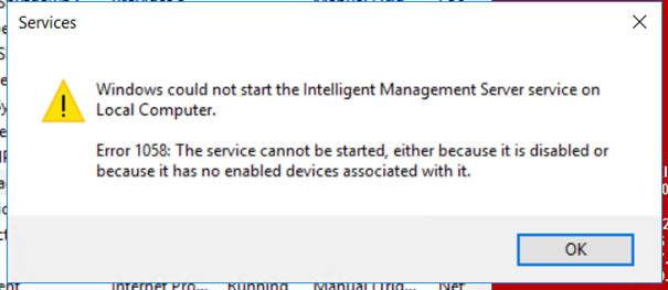 iMC service fails to start after upgrader of iMC PLAT from E0605 to ...