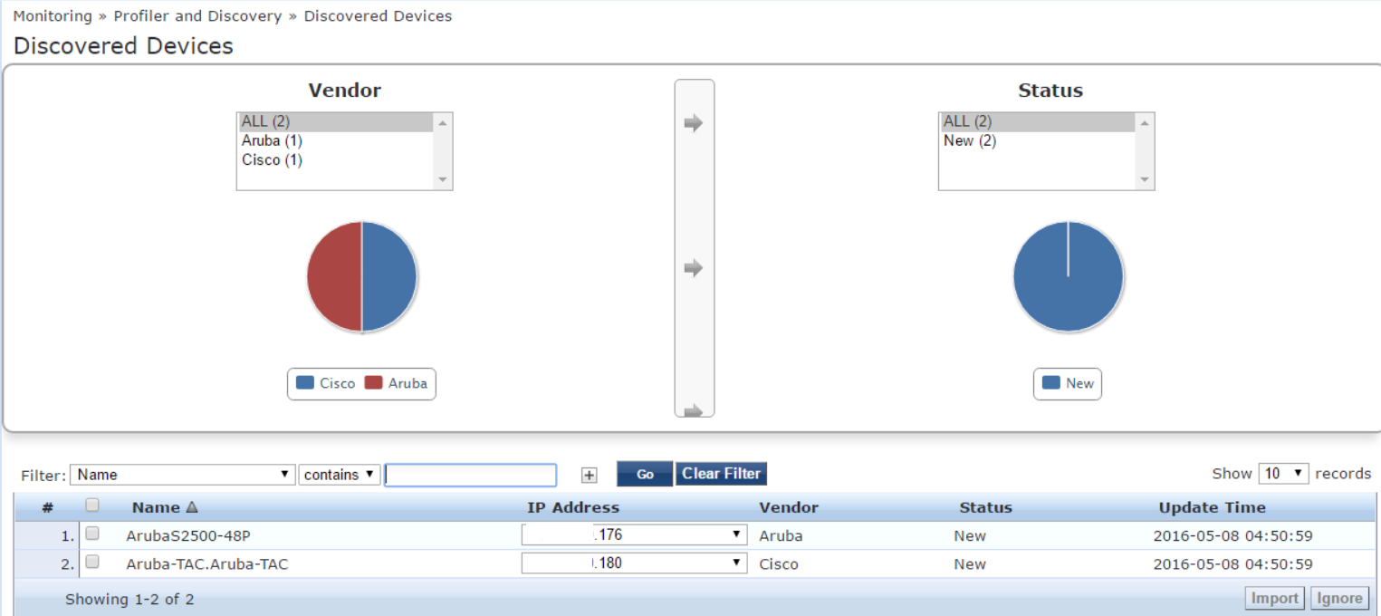 How to auto discover NAS devices in the network with Network Discovery feature in CPPM?