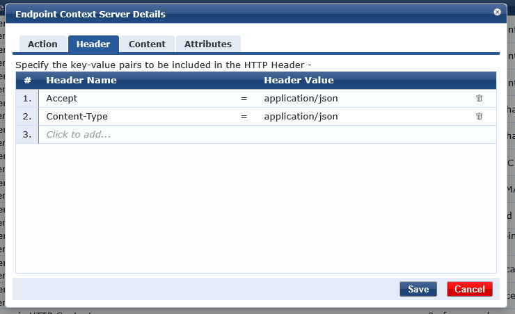 Endpoint Contect Server ADD
