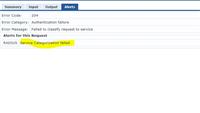 Radius reject error