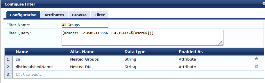 ClearPass and Nested Groups does not work. | Security