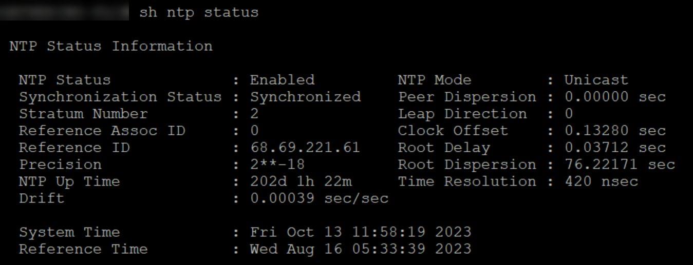NTP Time Sync Issue Wired Intelligent Edge