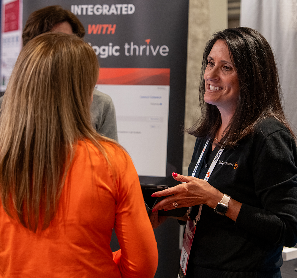 Sponsor booth in the Partner Pavilion at a past Super Forum event