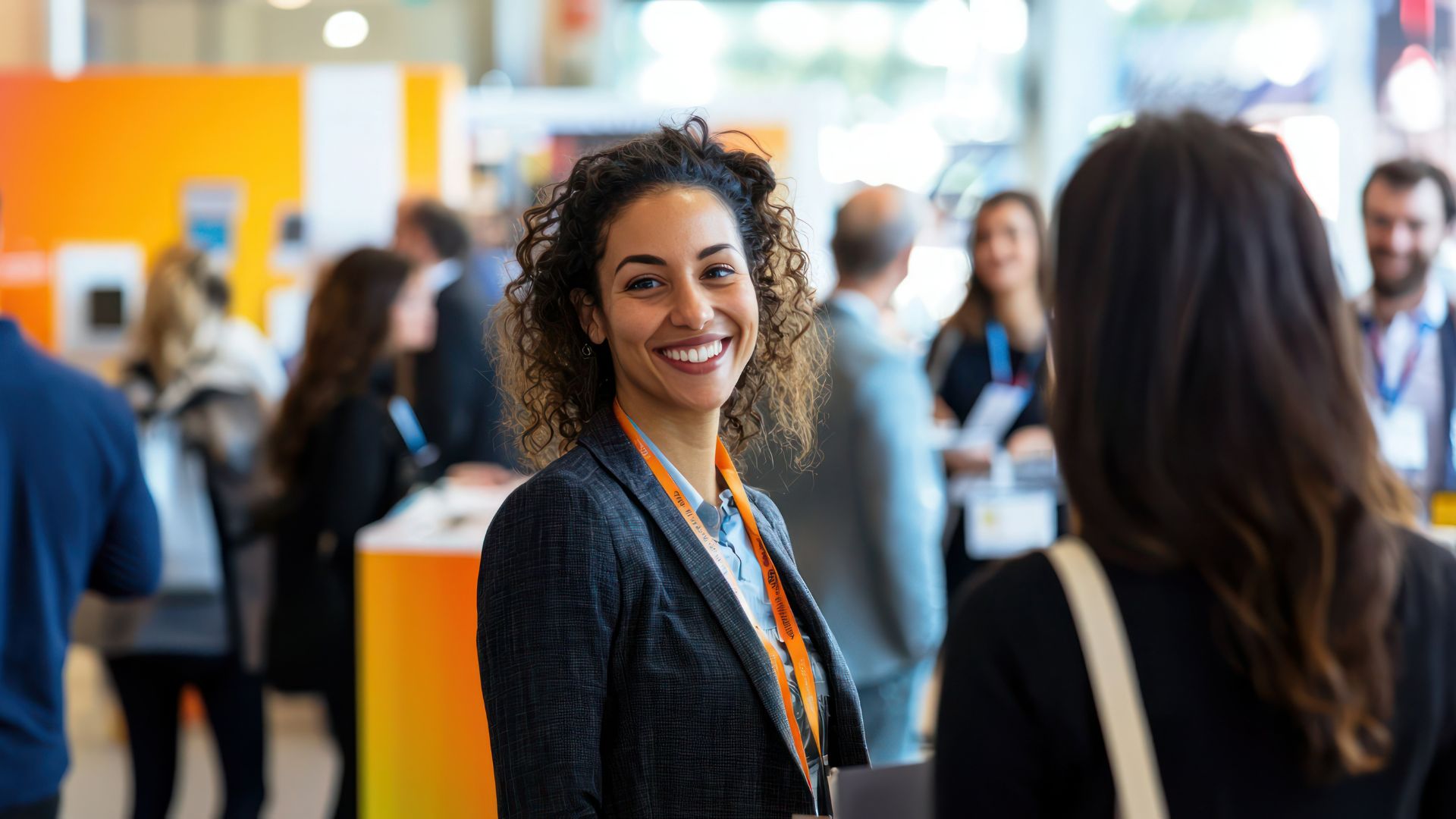 Smiling at camera in professional suit