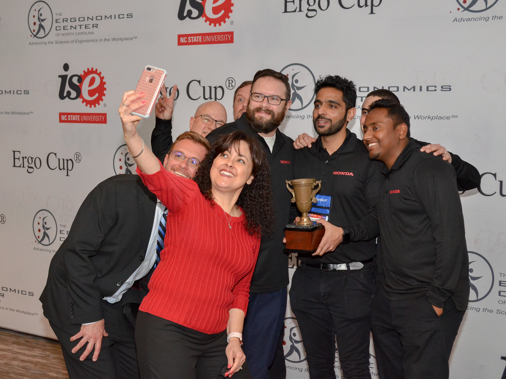 Co-Chair Selfie with a 2018 Ergo Cup Winning Team Co-Chair Selfie with a 2018 Ergo Cup Winning Team
