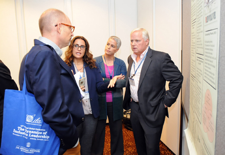 Chapman's Winning Student Case Competition Team at the Opening Night Poster Presentation