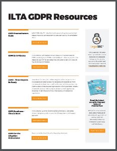 2018 GDPR Resources