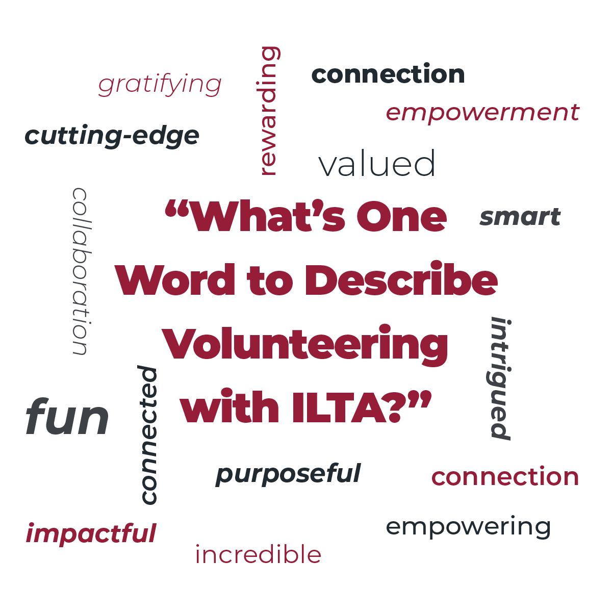 Volunteer word cloud