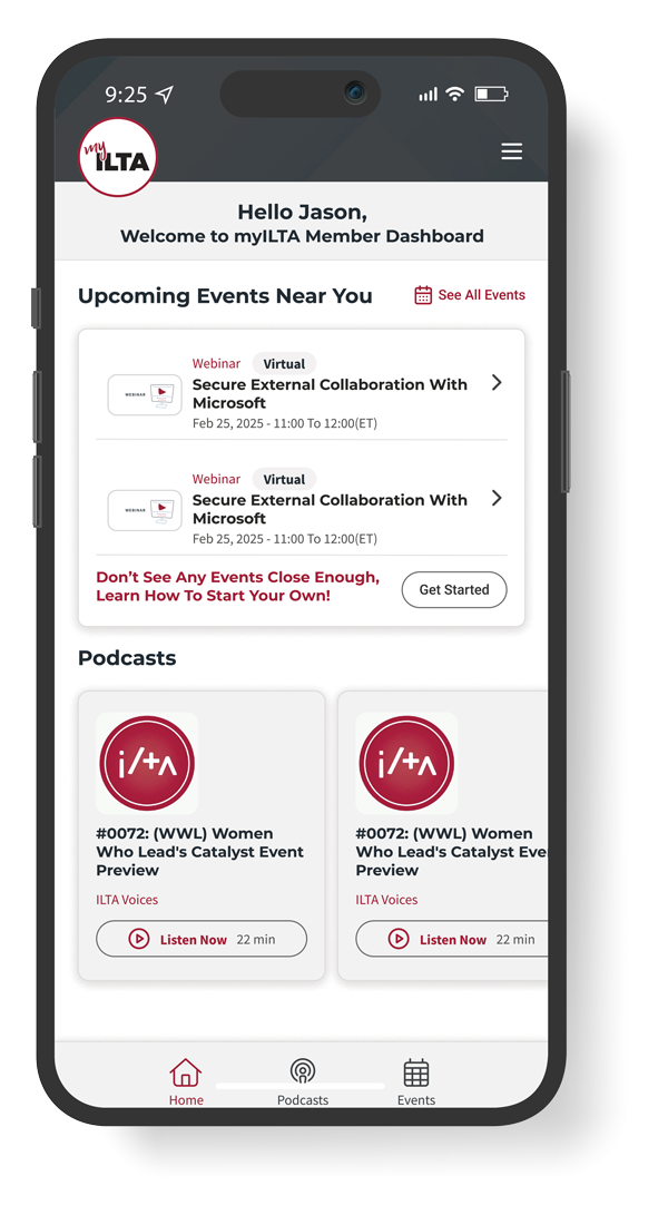 myILTA App App Screenshot