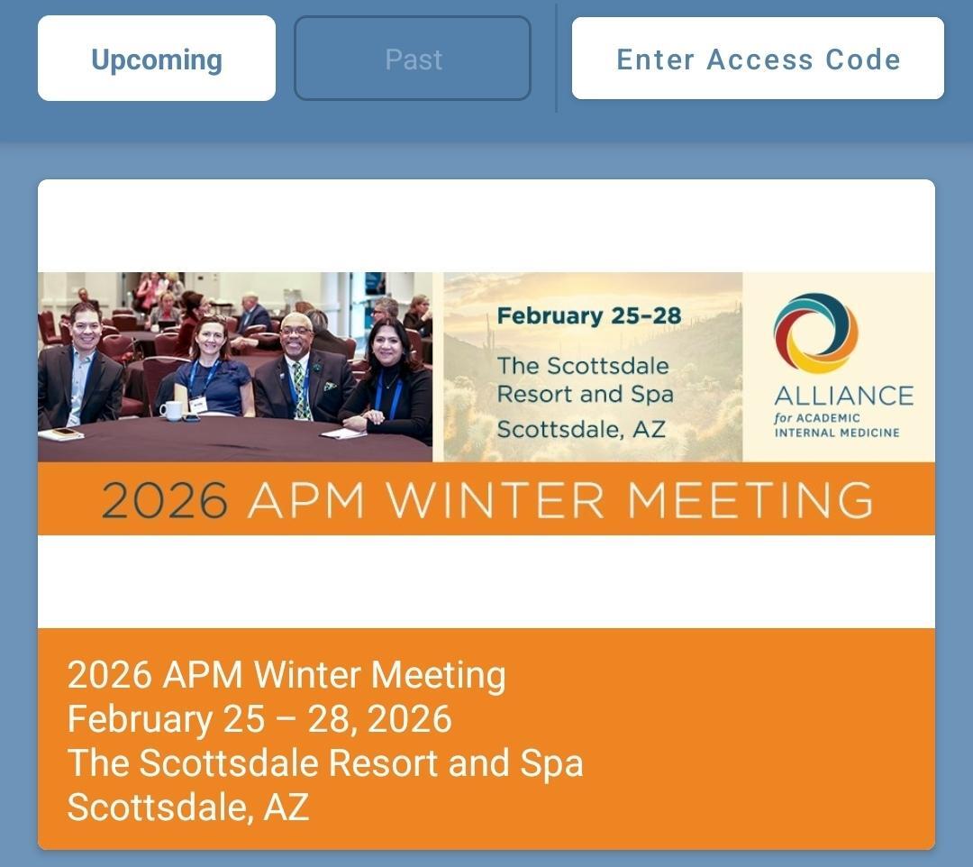 APM winter 2026 app