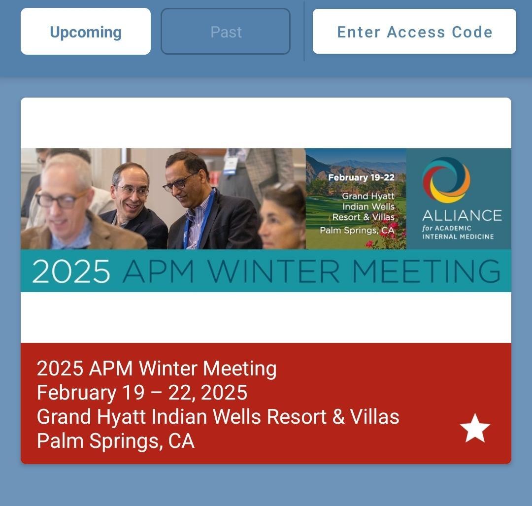 APM winter 2025 app