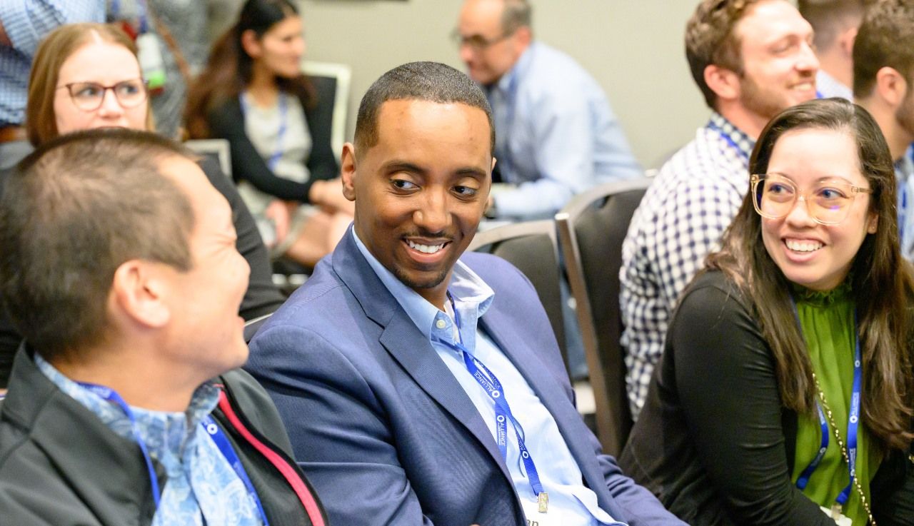 Group discussion while seated