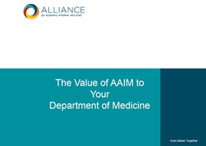 Presentation: The Value of AAIM to Your DOM Presentation: The Value of AAIM to Your DOM