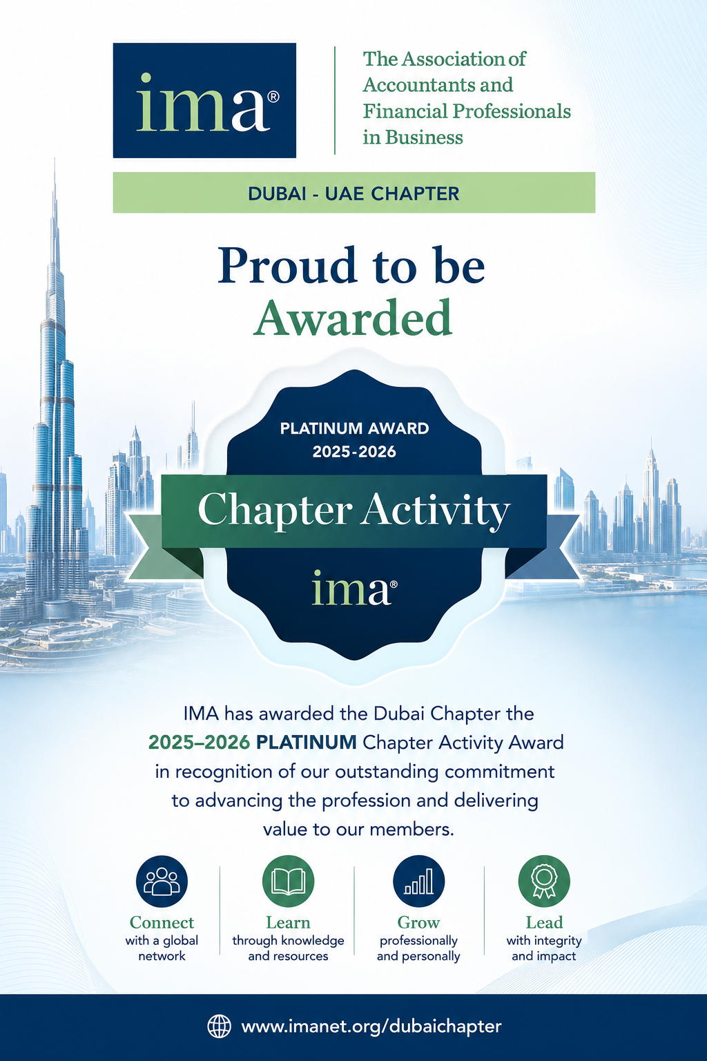 IMA Dubai Chapter - Platinium Award