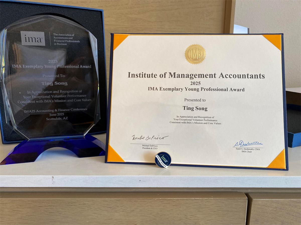 Ting Song IMA 2025 Award