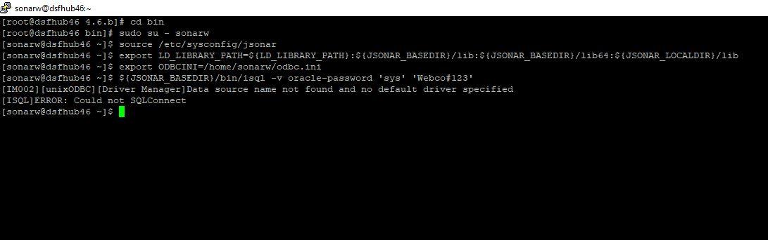 Error validation Oracle DB connection | Imperva Cyber Community