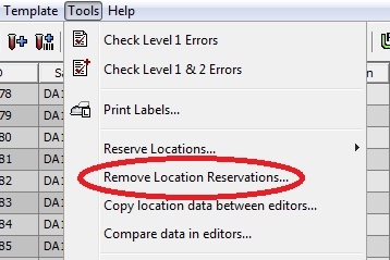 Remove Location Reservations