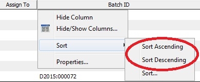 Sort By Single Column