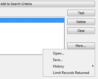 More button in Search box