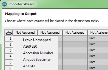 Mapping Imported Data