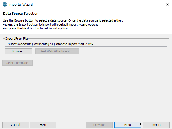 Data Source Selection