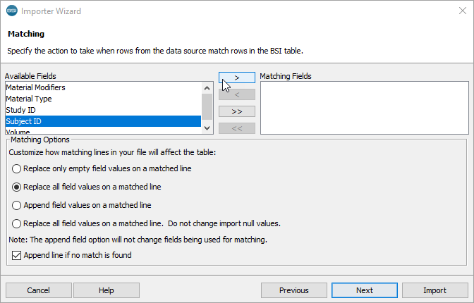 Matching Search Criteria