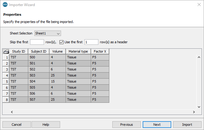 Data File Properties