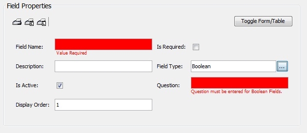 Consent Field Properties 