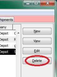 Delete Kit button