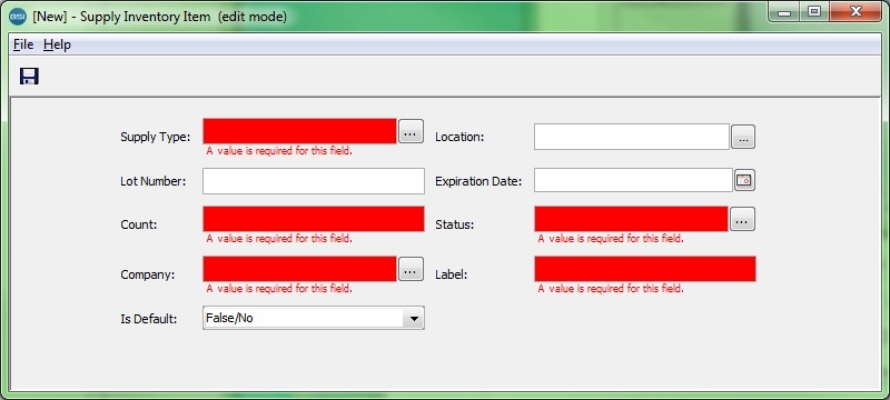 Kits Supplies editor