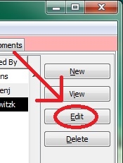Kit Center Edit button