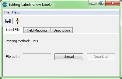 Label File tab dialog