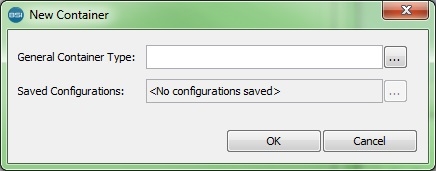 New Container dialog