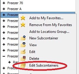 Edit Subcontainers