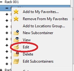 Edit subcontainers