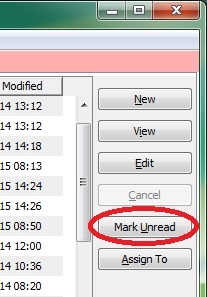 Requisition Mark Unread
