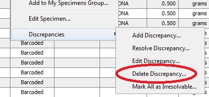 Delete Discrepancy