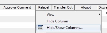 Task Default Editor Column View