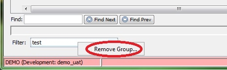 Remove Specimens Group