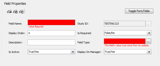 Subject Field Properties