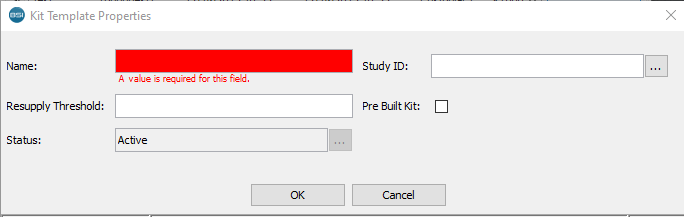 Kit Template Properties
