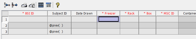 Previous command used in a template