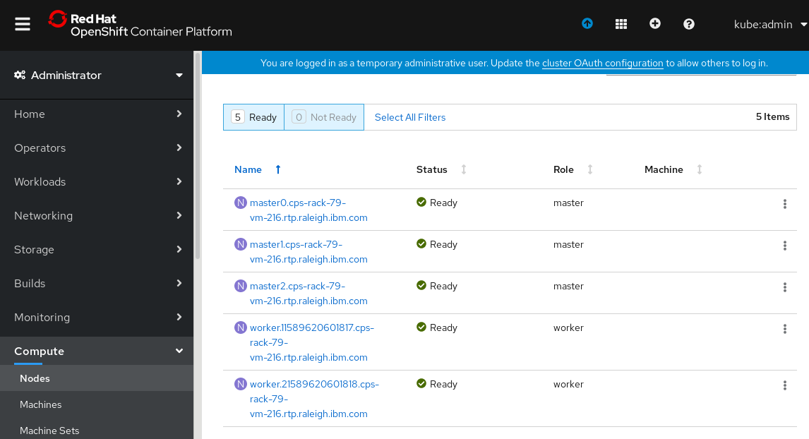 Confirming topology of "my_ocp_cluster" in the OpenShift console