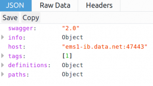 JSON description file