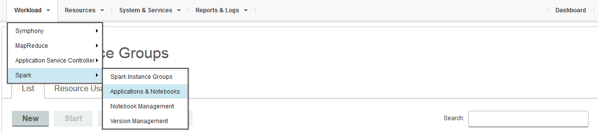 Applications and Notebooks