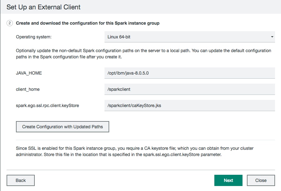 Spark Client Mode Overview Setting up an external Spark client
