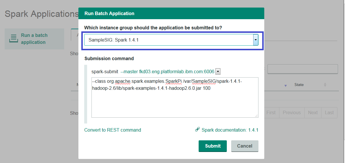 Run Batch Application