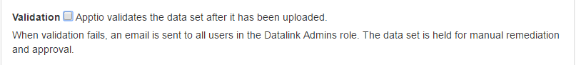 Datalink data validation