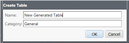 Create Table